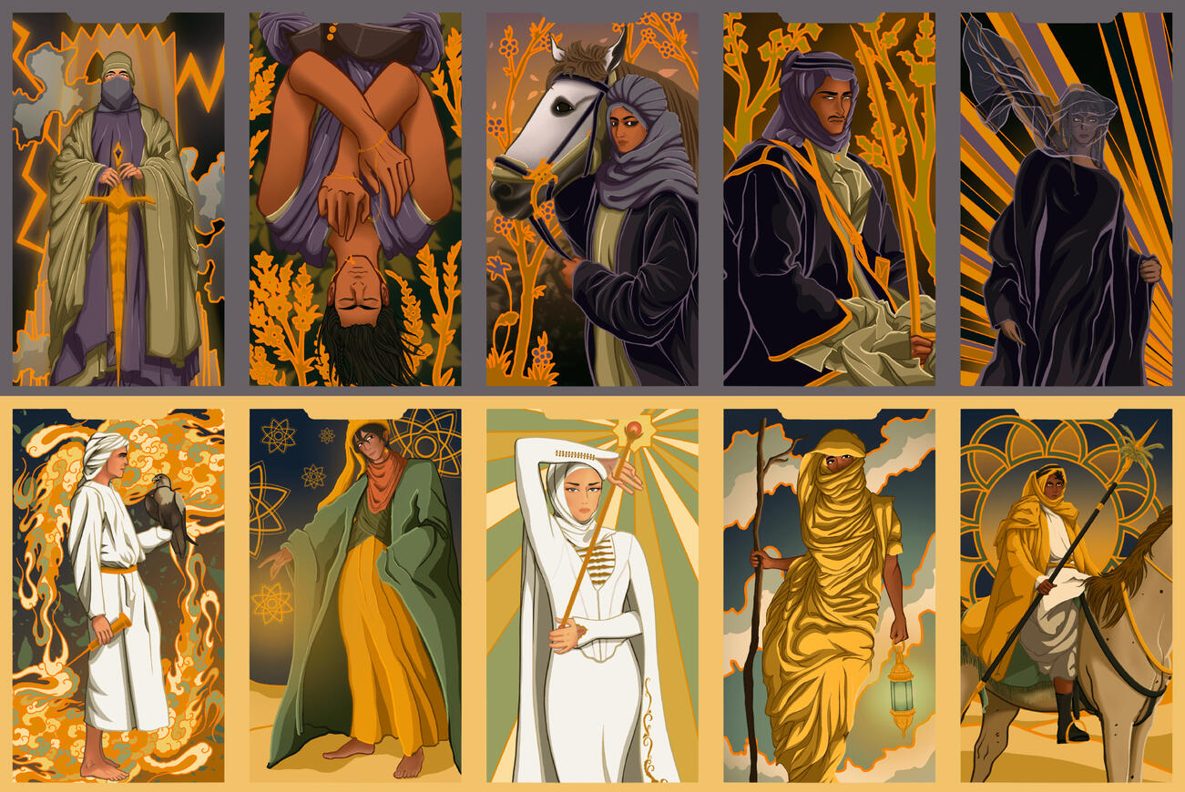 Earth &amp; Wind Major arcana tarot cards from Fate of Arcana (2023)