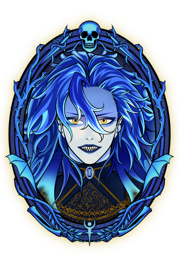 Hot Hades Idia Shroud from Twisted Wonderland fanart (2024)