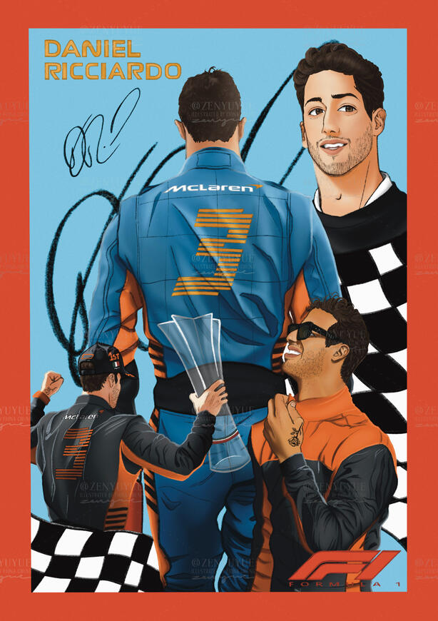 Daniel Ricciardo Formula 1 fanart (2022)