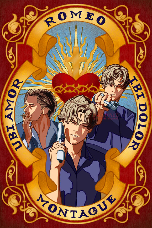 Where (there is) love, there (is) pain Romeo+Juliet fanart (2023)